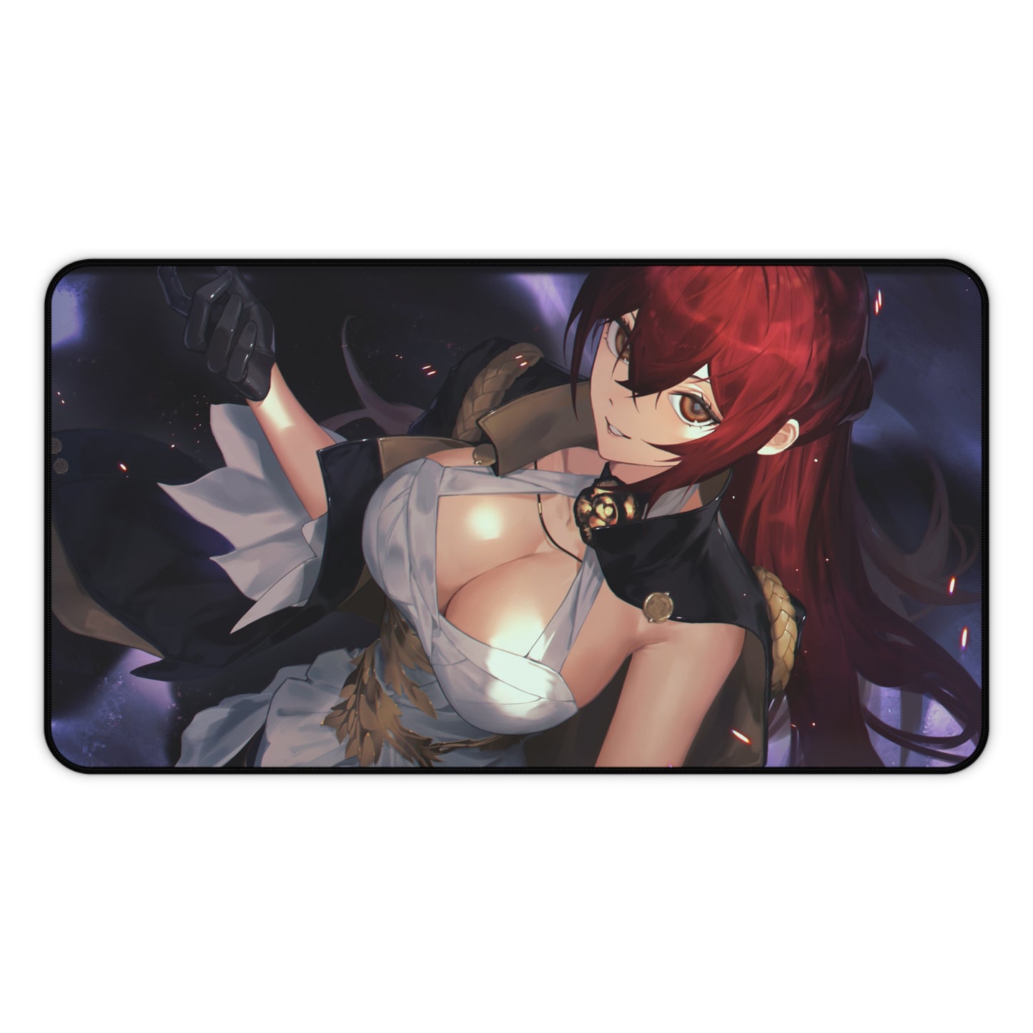 Himeko Boobs Honkai Star Rail Desk Mat - XXL Gaming Mousepad - Nonslip Card Playmat