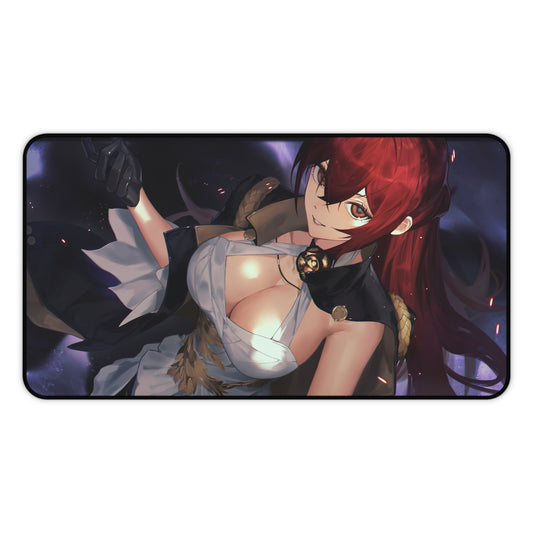 Himeko Boobs Honkai Star Rail Desk Mat - XXL Gaming Mousepad - Nonslip Card Playmat