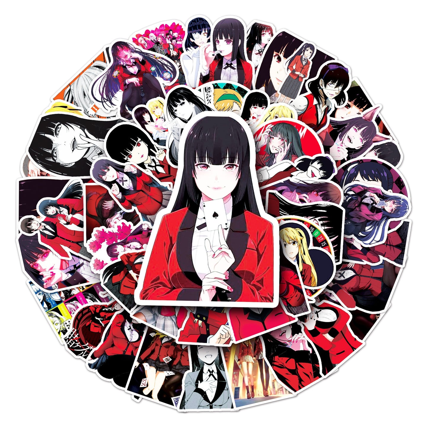 10/30/50PCS Anime KAKEGURUI Stickers Cartoon Graffiti Decoration Decals DIY Laptop Fridge Skateboard Helmet Car Sticker Toy Gift