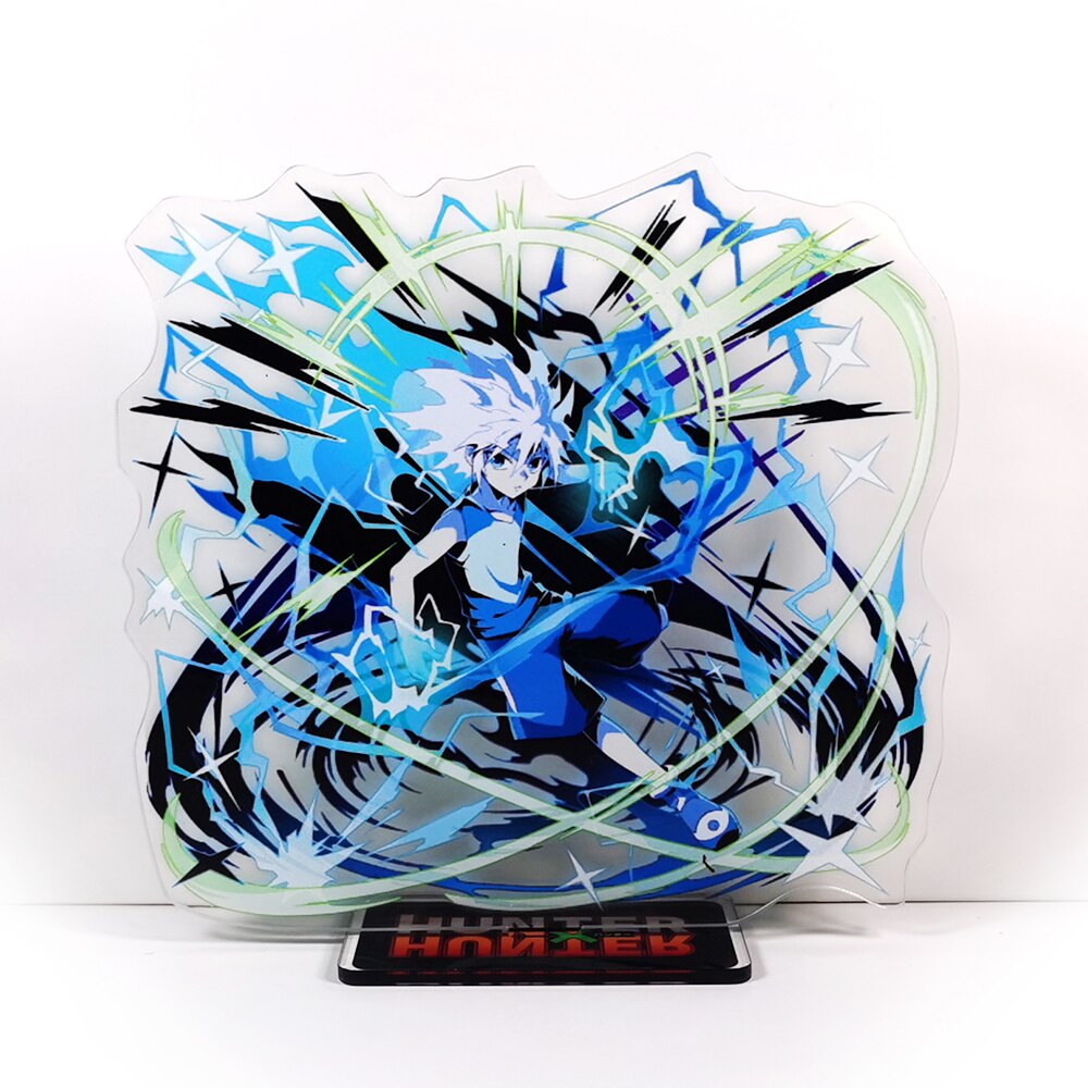 HUNTER HUNTER Killua Zoldyck batting acrylic standee figurines desk decoration cake topper