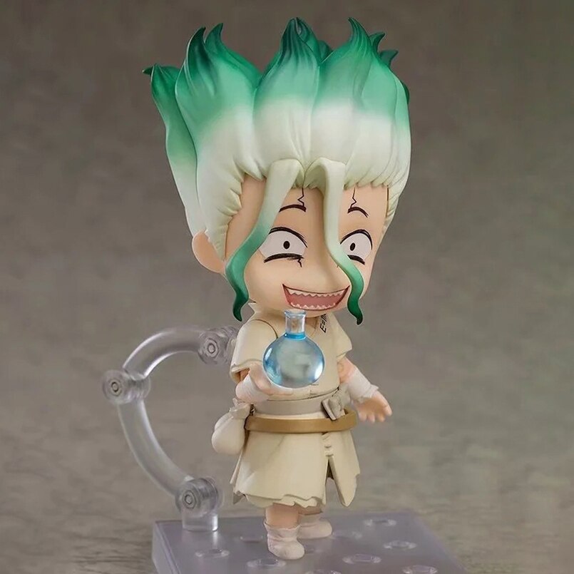 10cm Q  Version Anime Dr Stone Figure Dr Stone Ishigami Senkuu PVC Action Figure Collectible model toys kid gift