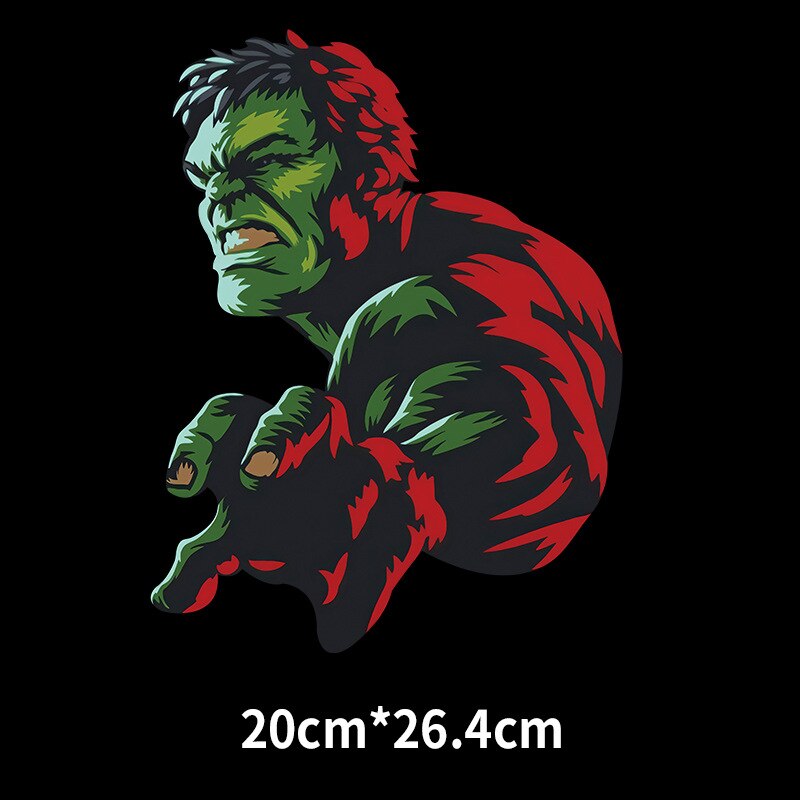 Marvel Spiderman Iron Man Hulk Cartoon Thermal Stickers for Clothes Heat Transfer Kids Patches Iron on Transfer Children Patches