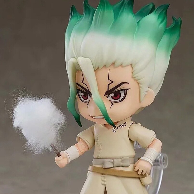 10cm Q  Version Anime Dr Stone Figure Dr Stone Ishigami Senkuu PVC Action Figure Collectible model toys kid gift