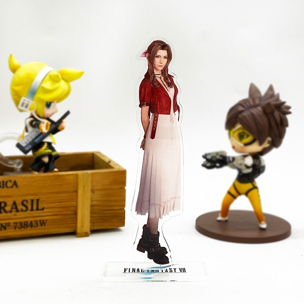 F Fantasy FF7 VII 7 Tifa Lockhart Aerith Gainsborough REMAKE  Japan acrylic standee figurines desk decoration cake topper