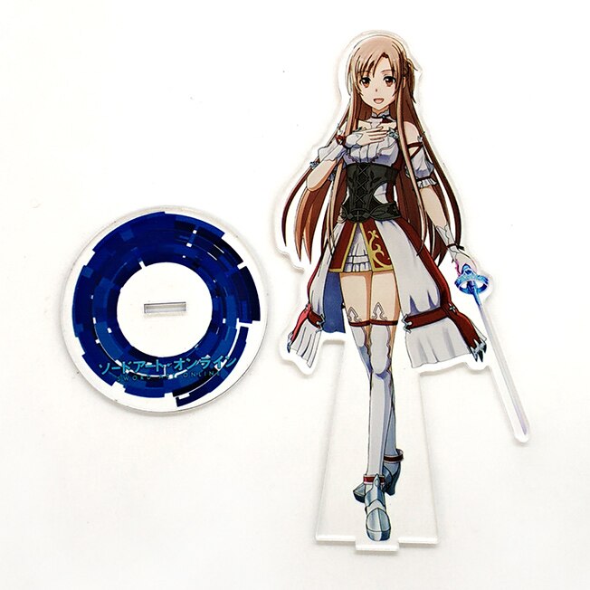 Sword Art Online SAO Kirito Kazuto Asuna  acrylic standee figurines desk decoration cake topper anime