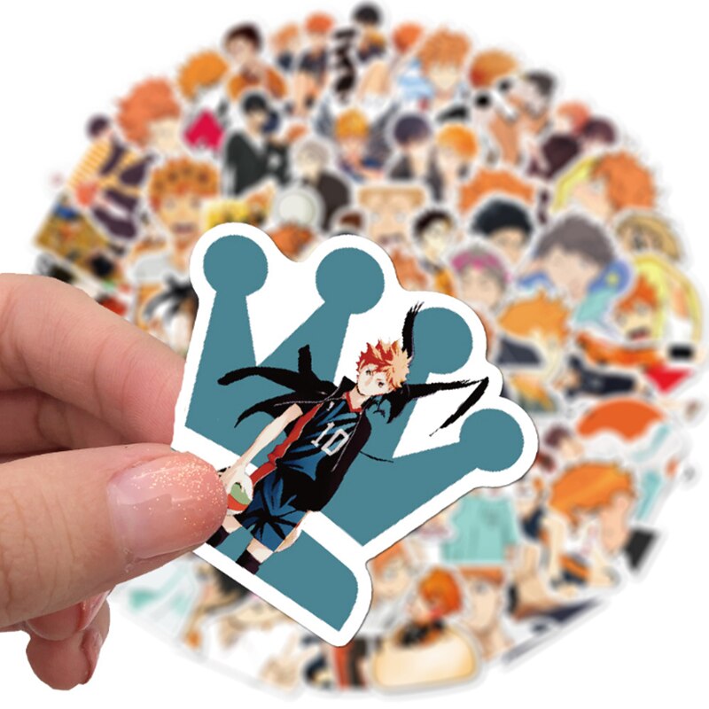 10/30/50PCS Anime Volleyball Junior Graffiti Haikyuu Stickers DIY Decals Portable Travel Laptop Guitar Toys Waterproof Stickers