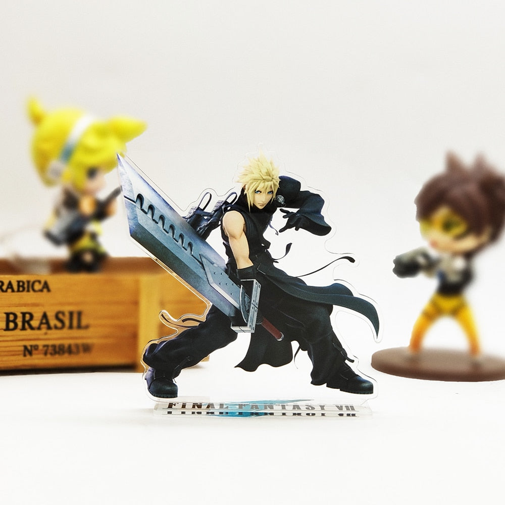 Final Fantasy VII 7 Cloud Strife anime  acrylic standee figurines desk decoration cake topper