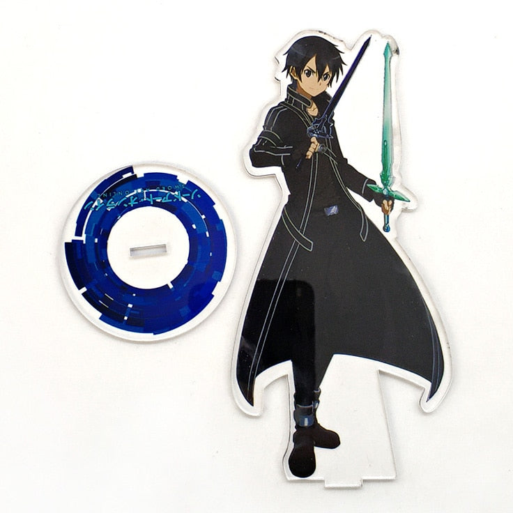 Sword Art Online SAO Kirito Kazuto Asuna  acrylic standee figurines desk decoration cake topper anime