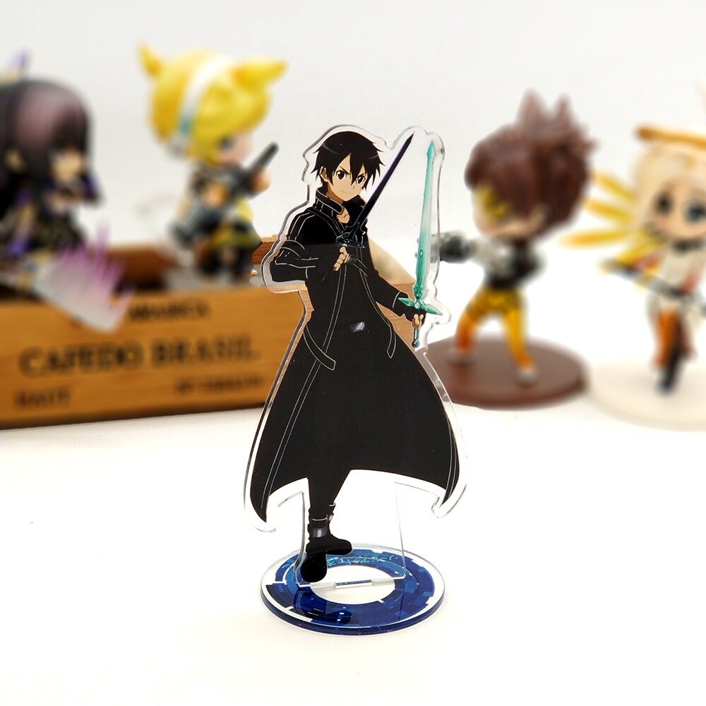 Sword Art Online SAO Kirito Kazuto Asuna  acrylic standee figurines desk decoration cake topper anime