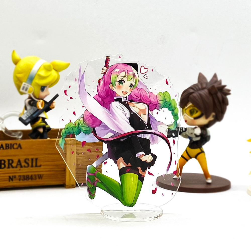 Demon Slayer Kimetsu no Yaiba Kanroji Mitsuri  anime Japanese acrylic standee figurines desk decoration cake topper