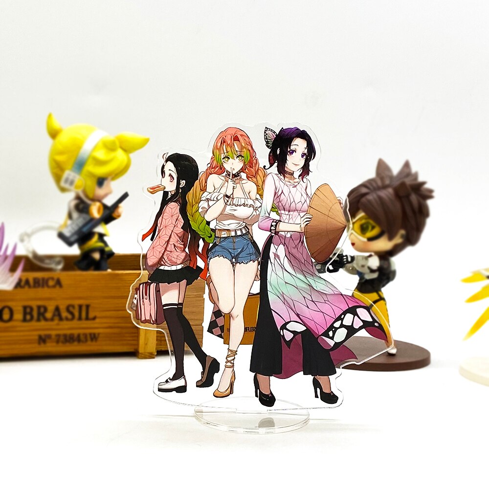 Demon Slayer Kimetsu no Yaiba Shinobu Nezuko Kanroji  anime Japanese acrylic standee figurines desk decoration cake topper