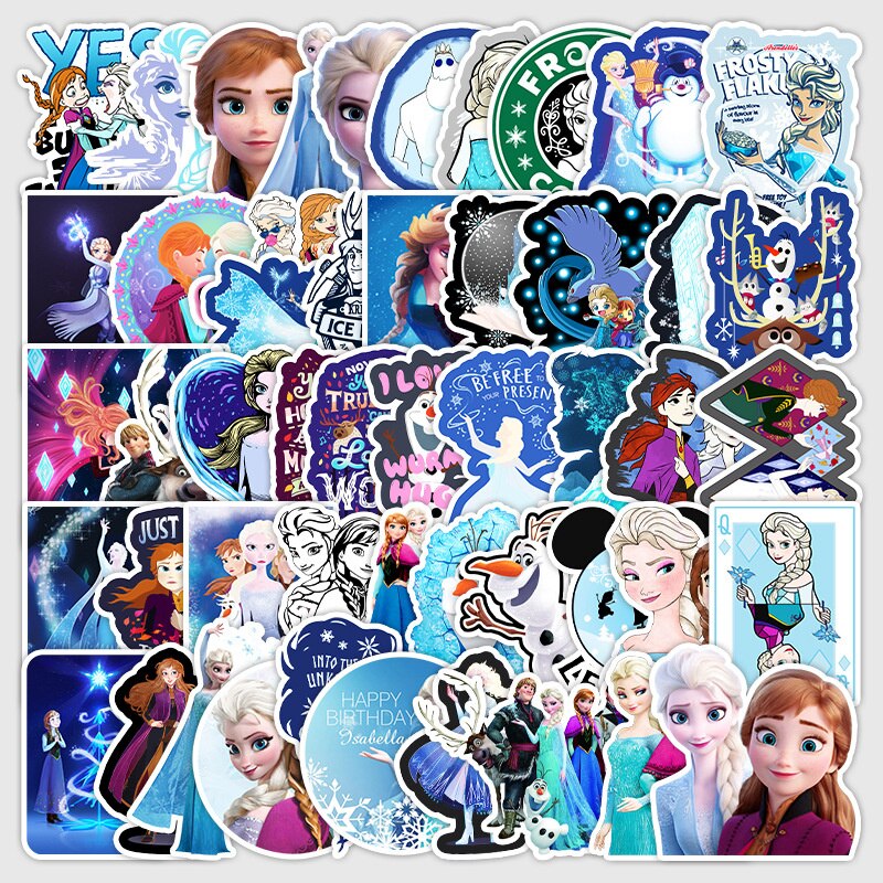 10/30/50Pcs/Pack Disney sticker Frozen 2 princess Sophia graffiti stickers on scooters scooters suitcases cartoon stickers
