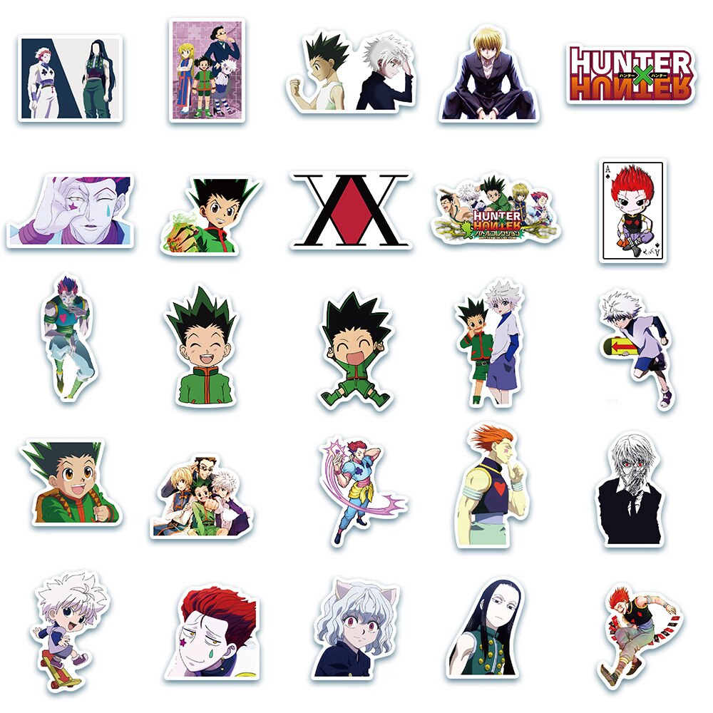 10/30/50PCS Cartoon Anime Hunter X Hunter Graffiti Cute Character Diary Luggage Laptop Toys PVC Decorative Stickers Wholesale