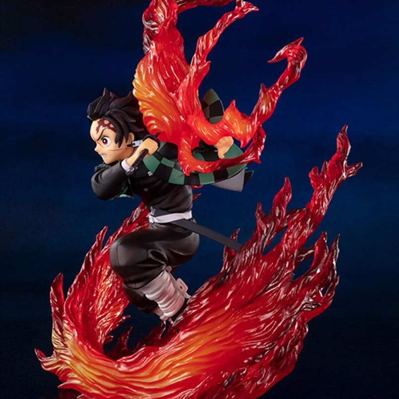 20cm Anime Demon Slayer Figure Demon Slayer Hinogami Kamado Tanjirou PVC Action Figure Collectible Model Toys Kid Gift