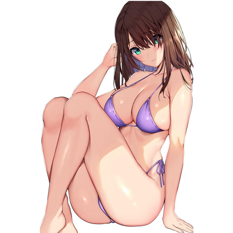 Sexy anime girl Sticker | Bikini Anime girl stickers | Sexy swimsuit stickers | underwear car stickers decal anime cute car accessories decoration