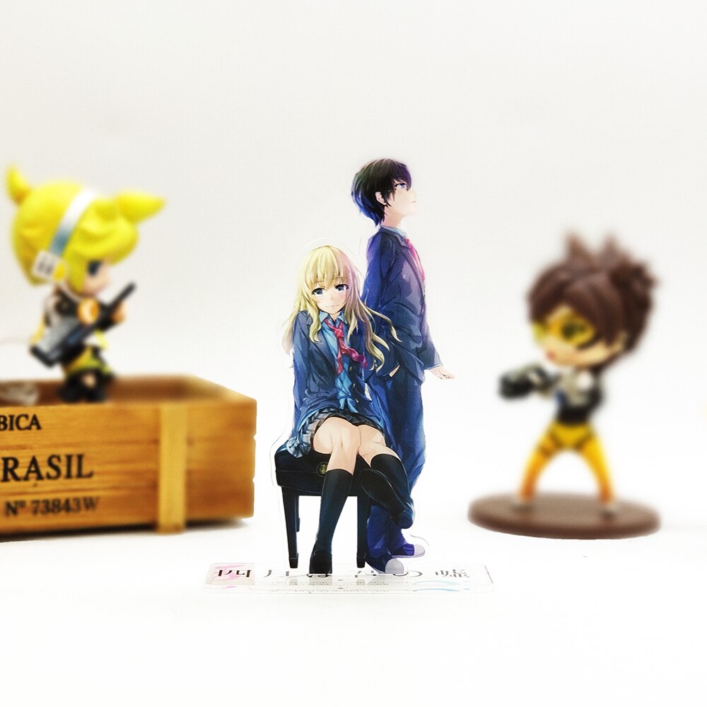 Your Lie in April Arima Kousei Miyazono Kaori anime acrylic standee figurines desk decoration cake topper