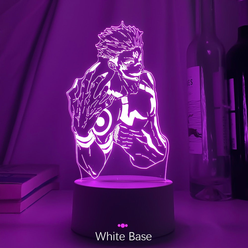 Anime Jujutsu Kaisen Led Light Ryomen Sukuna for Kid Bedroom Decor Nightlight Friend Birthday Gift Manga Led Lamp Ryomen Sukuna