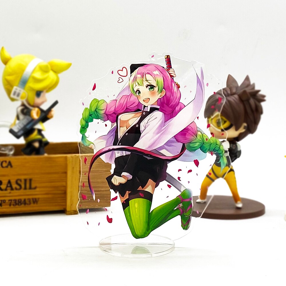 Demon Slayer Kimetsu no Yaiba Kanroji Mitsuri  anime Japanese acrylic standee figurines desk decoration cake topper