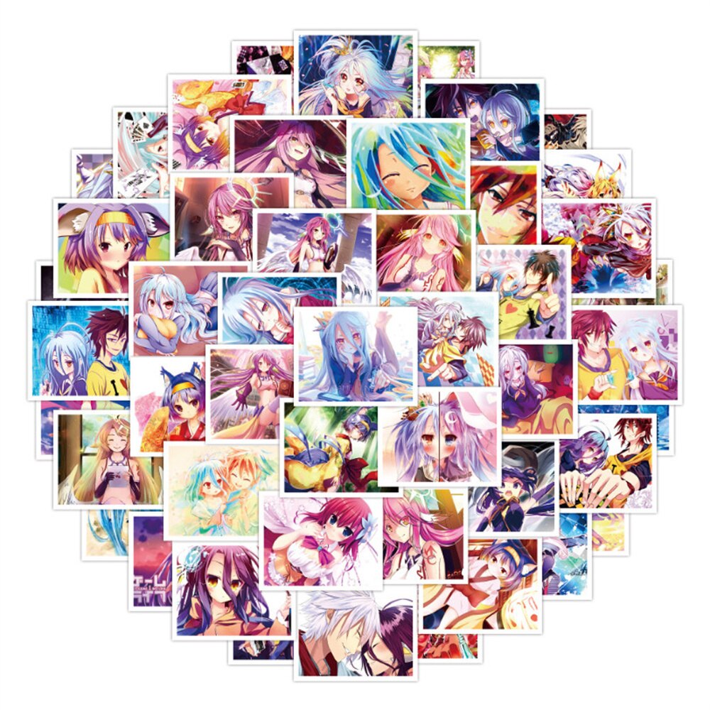 10/30/50PCS Anime NO GAME NO LIFE Game Life Graffiti Sticker DIY For Suitcase Laptop Refrigerator Ipai Sticker Wholesale