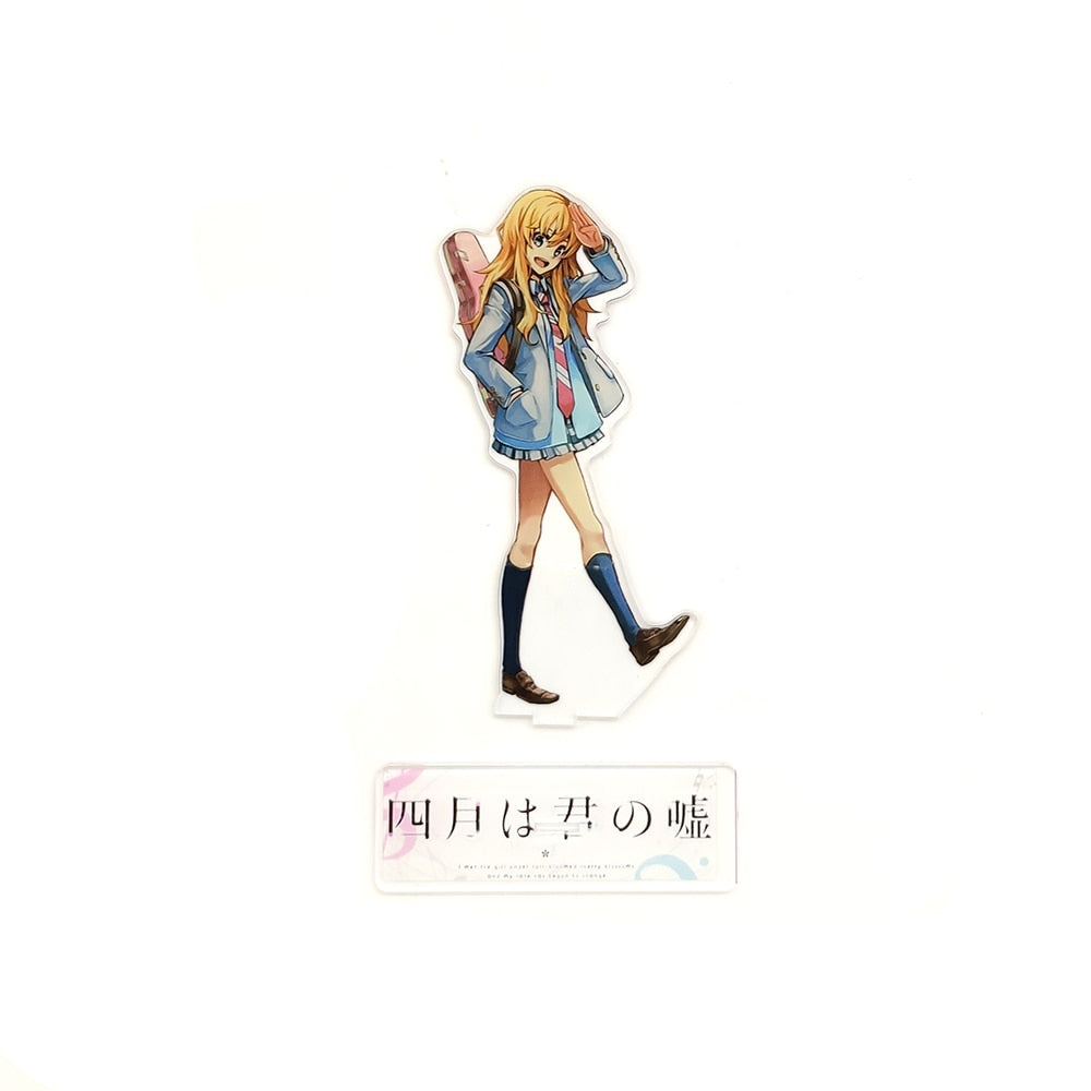 Your Lie in April Arima Kousei Miyazono Kaori anime acrylic standee figurines desk decoration cake topper