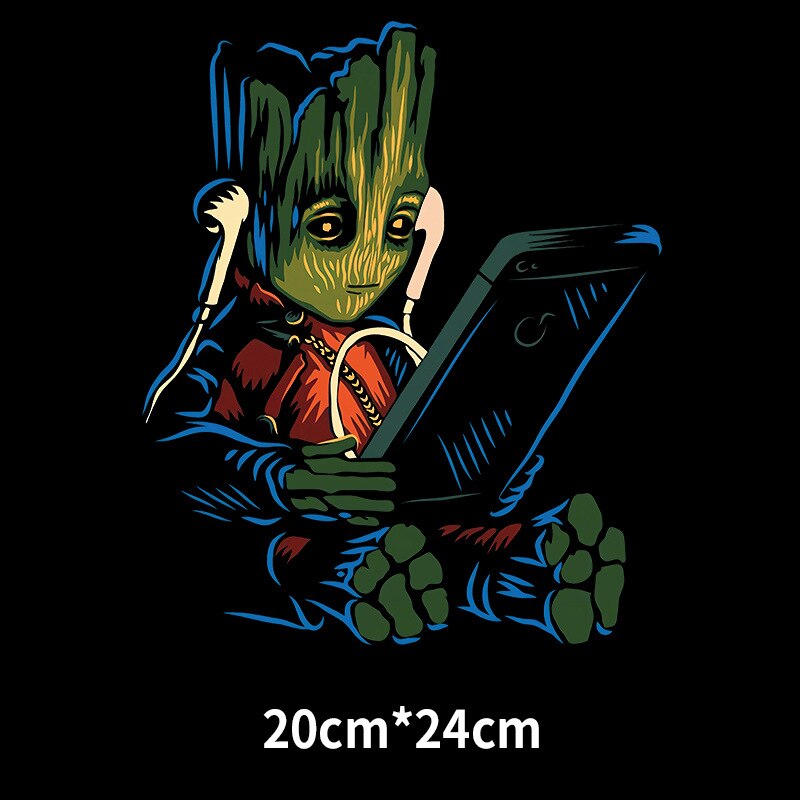 Marvel Spiderman Iron Man Hulk Cartoon Thermal Stickers for Clothes Heat Transfer Kids Patches Iron on Transfer Children Patches