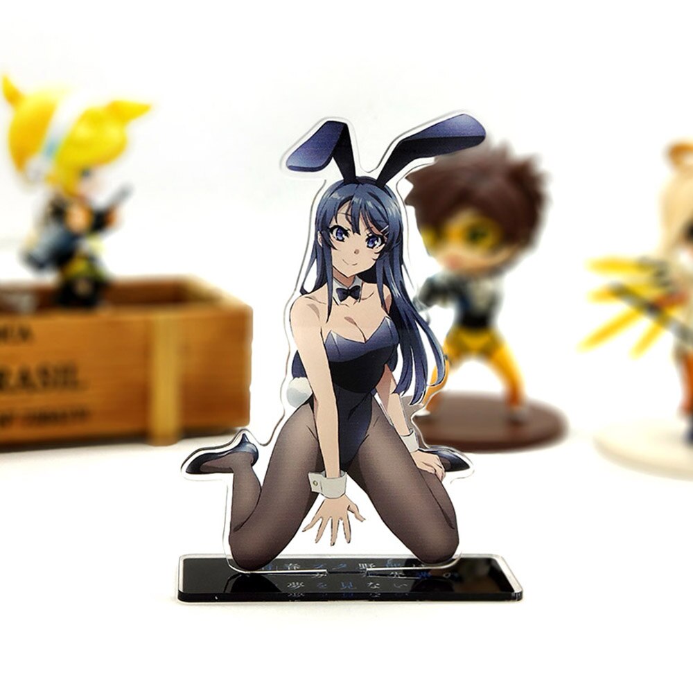 Seishun Buta Yarou wa Bunny Girl Senpai no Yume wo Minai Sakurajima Mai acrylic standee figurines desk decoration cake topper