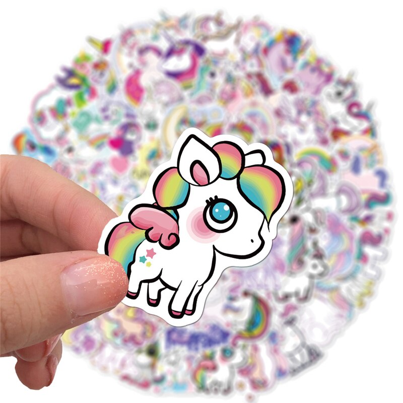 10/30/50Pcs/Pack Stickers for Unicorn Cartoon Animal Waterproof Cute Graffiti To DIY Luggage Bike Notebook Laptop Decals Sticker
