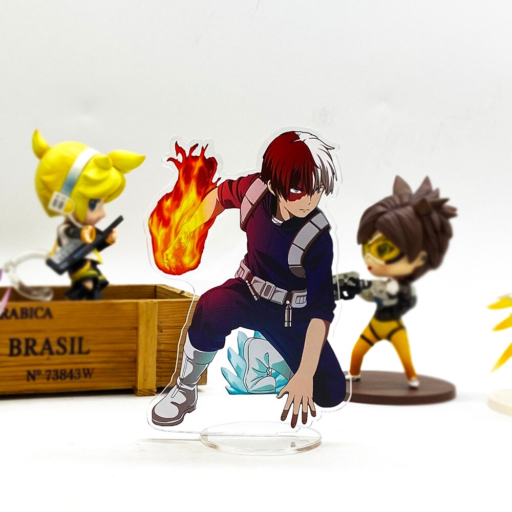 My Hero Academia Shoto Todoroki battling  anime Japanese acrylic standee figurines desk decoration cake topper