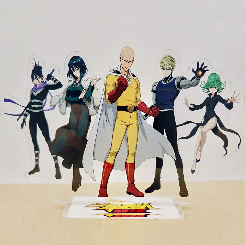 One Punch Saitama Genos Fubuki Tatsumaki Speed o Sound Sonic acrylic standee figurines desk decoration cake topper anime