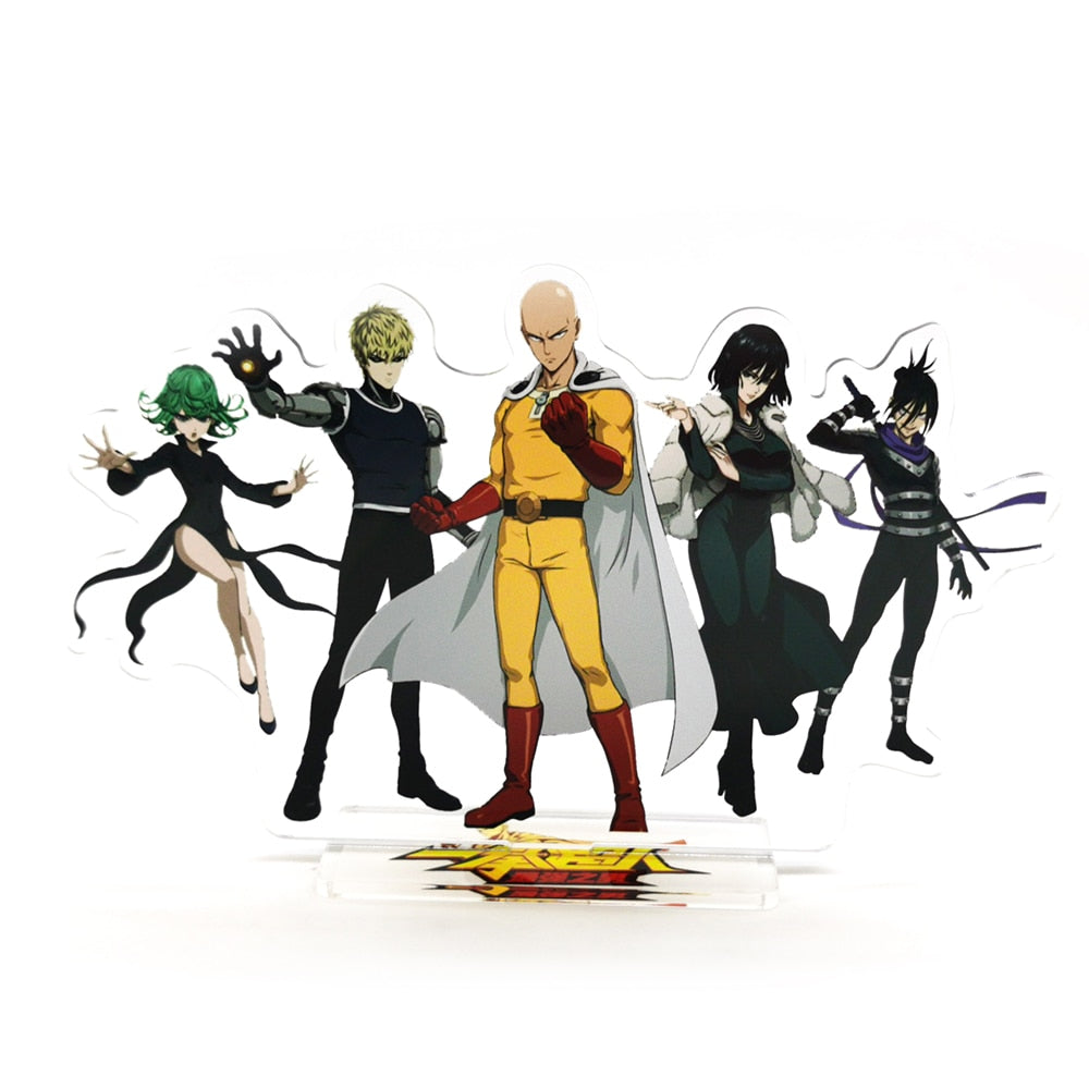 One Punch Saitama Genos Fubuki Tatsumaki Speed o Sound Sonic acrylic standee figurines desk decoration cake topper anime