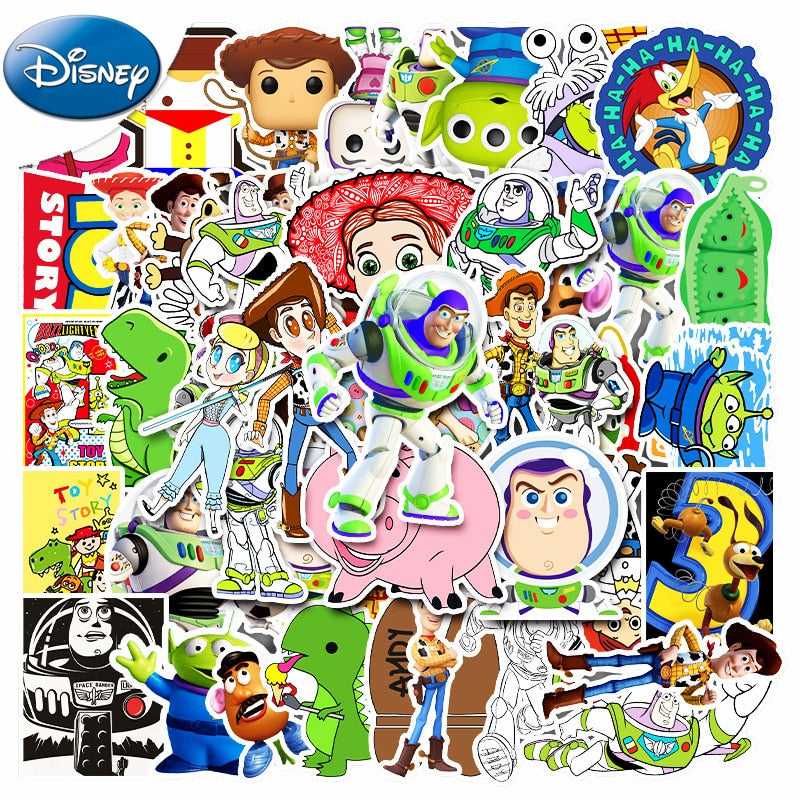 50PCS Marvel Disney Crashed Glass Cartoon Character Funny Stickers Luggage Trolley Case Bike Notebook Cute Waterproof Sticker