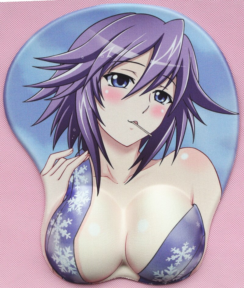 2020 new version Japanese anime 3d mouse pad wristbands Cartoon Creative sexy mouse pad Chest beauty mouse pad Free Shipping