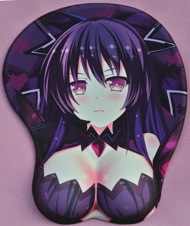 2020 new version Japanese anime 3d mouse pad wristbands Cartoon Creative sexy mouse pad Chest beauty mouse pad Free Shipping