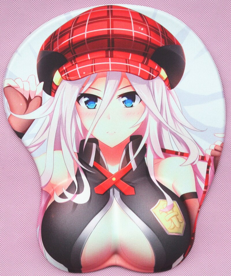 2020 new version Japanese anime 3d mouse pad wristbands Cartoon Creative sexy mouse pad Chest beauty mouse pad Free Shipping