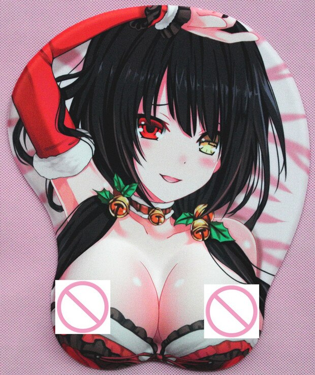 2020 new version Japanese anime 3d mouse pad wristbands Cartoon Creative sexy mouse pad Chest beauty mouse pad Free Shipping