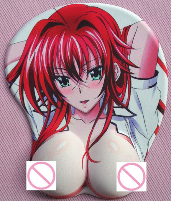 2020 new version Japanese anime 3d mouse pad wristbands Cartoon Creative sexy mouse pad Chest beauty mouse pad Free Shipping