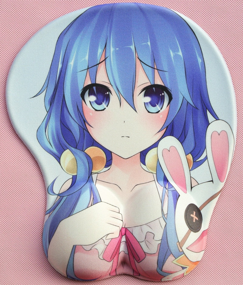 2020 new version Japanese anime 3d mouse pad wristbands Cartoon Creative sexy mouse pad Chest beauty mouse pad Free Shipping