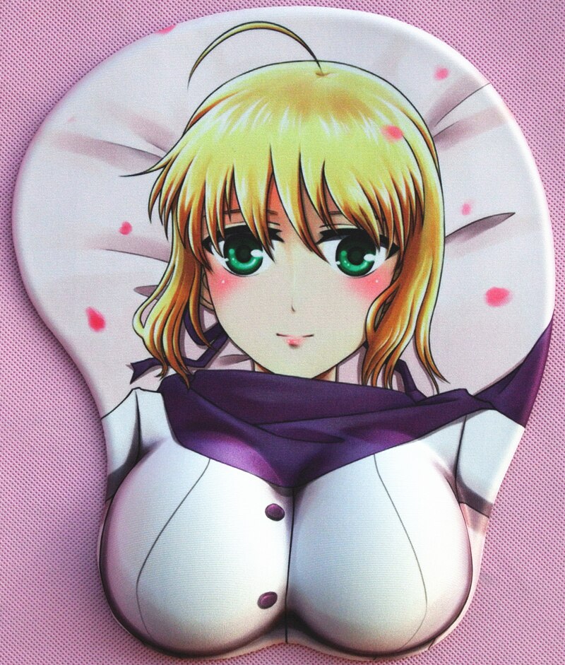 2020 new version Japanese anime 3d mouse pad wristbands Cartoon Creative sexy mouse pad Chest beauty mouse pad Free Shipping