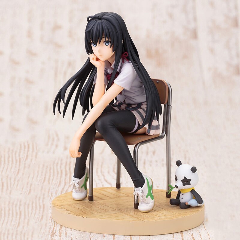 My Teen Romantic Comedy SNAFU 2 Brinquedos Yukino Yukinoshita Chair Panda Uniforms Sitting Posture PVC Birthday Model Toys Gifts