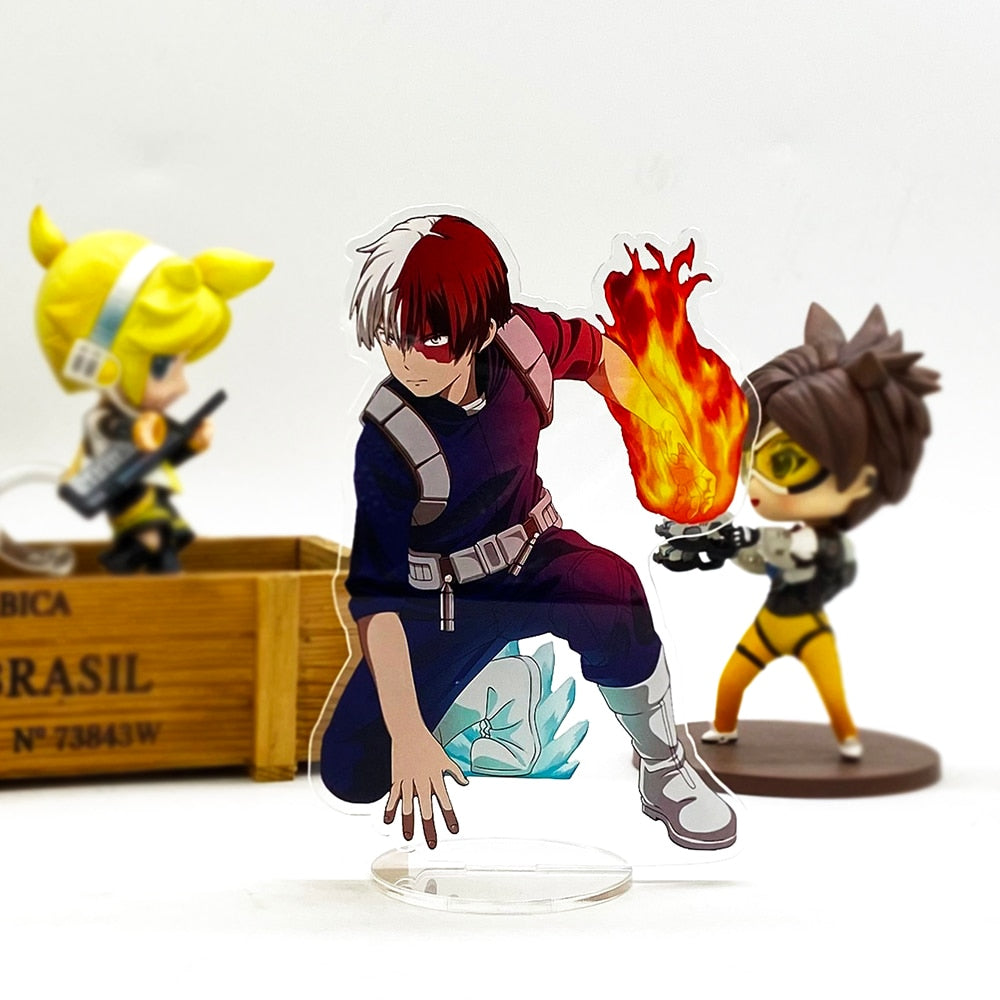 My Hero Academia Shoto Todoroki battling  anime Japanese acrylic standee figurines desk decoration cake topper