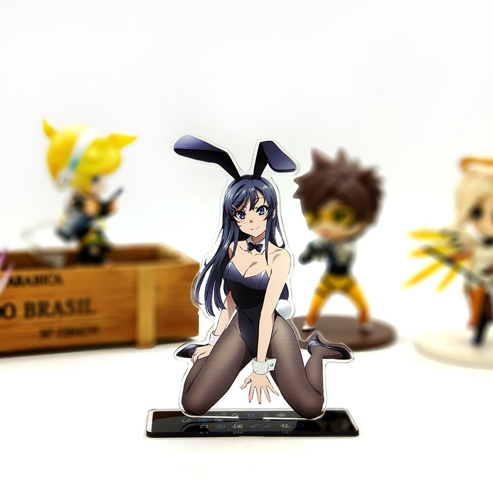 Seishun Buta Yarou wa Bunny Girl Senpai no Yume wo Minai Sakurajima Mai acrylic standee figurines desk decoration cake topper