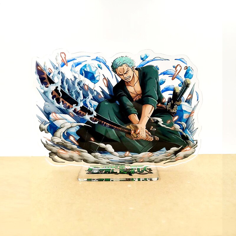 One Piece Zoro #B design acrylic standee figurines desk decoration cake topper anime