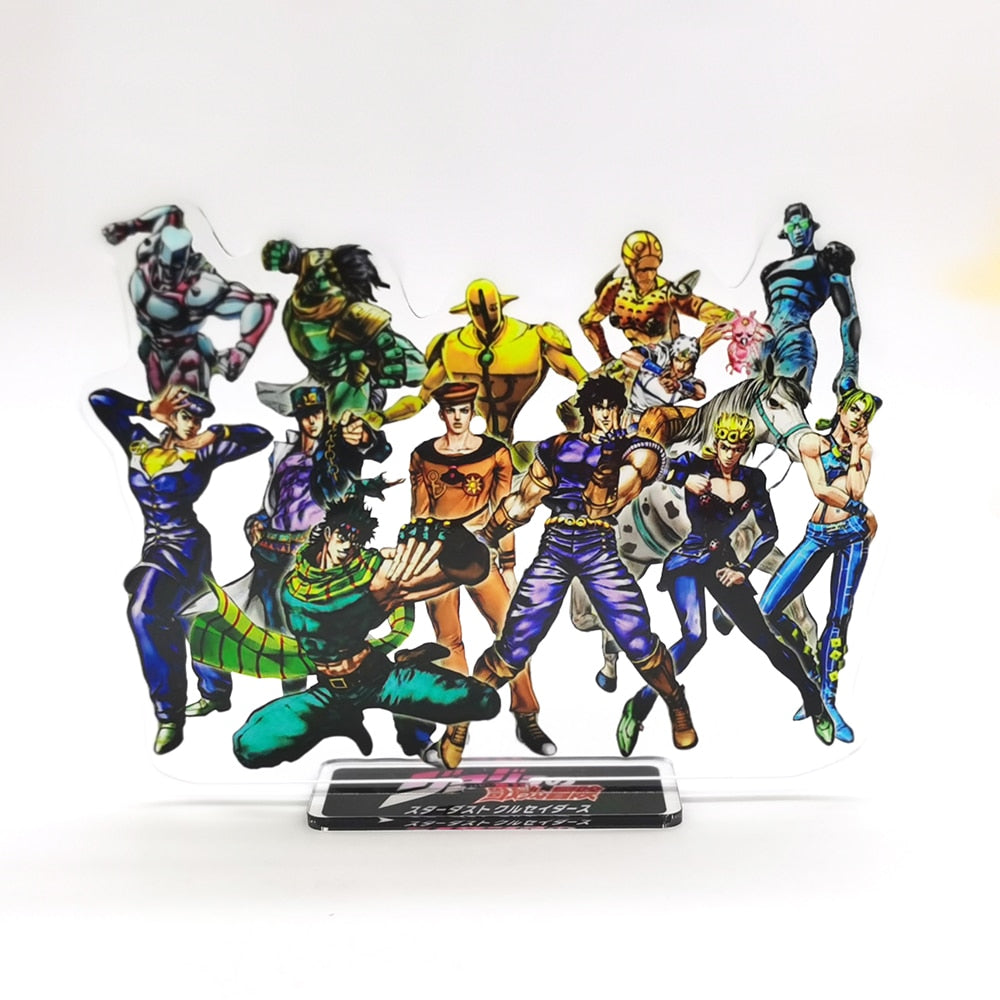 JoJo&#39;s Bizarre Adventure Joestar Joseph Jonathan Joutarou Jousuke Giorno Jolyne Johnny acrylic standee figurines anime decoratio