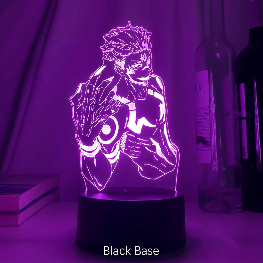 Anime Jujutsu Kaisen Led Light Ryomen Sukuna for Kid Bedroom Decor Nightlight Friend Birthday Gift Manga Led Lamp Ryomen Sukuna