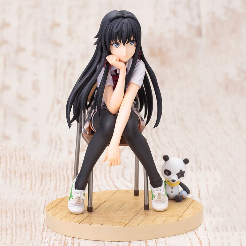 My Teen Romantic Comedy SNAFU 2 Brinquedos Yukino Yukinoshita Chair Panda Uniforms Sitting Posture PVC Birthday Model Toys Gifts