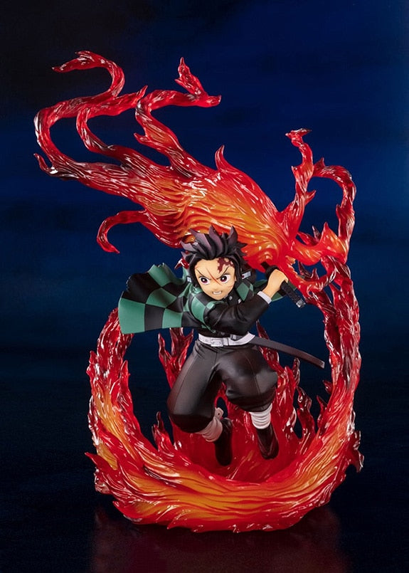 20cm Anime Demon Slayer Figure Demon Slayer Hinogami Kamado Tanjirou PVC Action Figure Collectible Model Toys Kid Gift