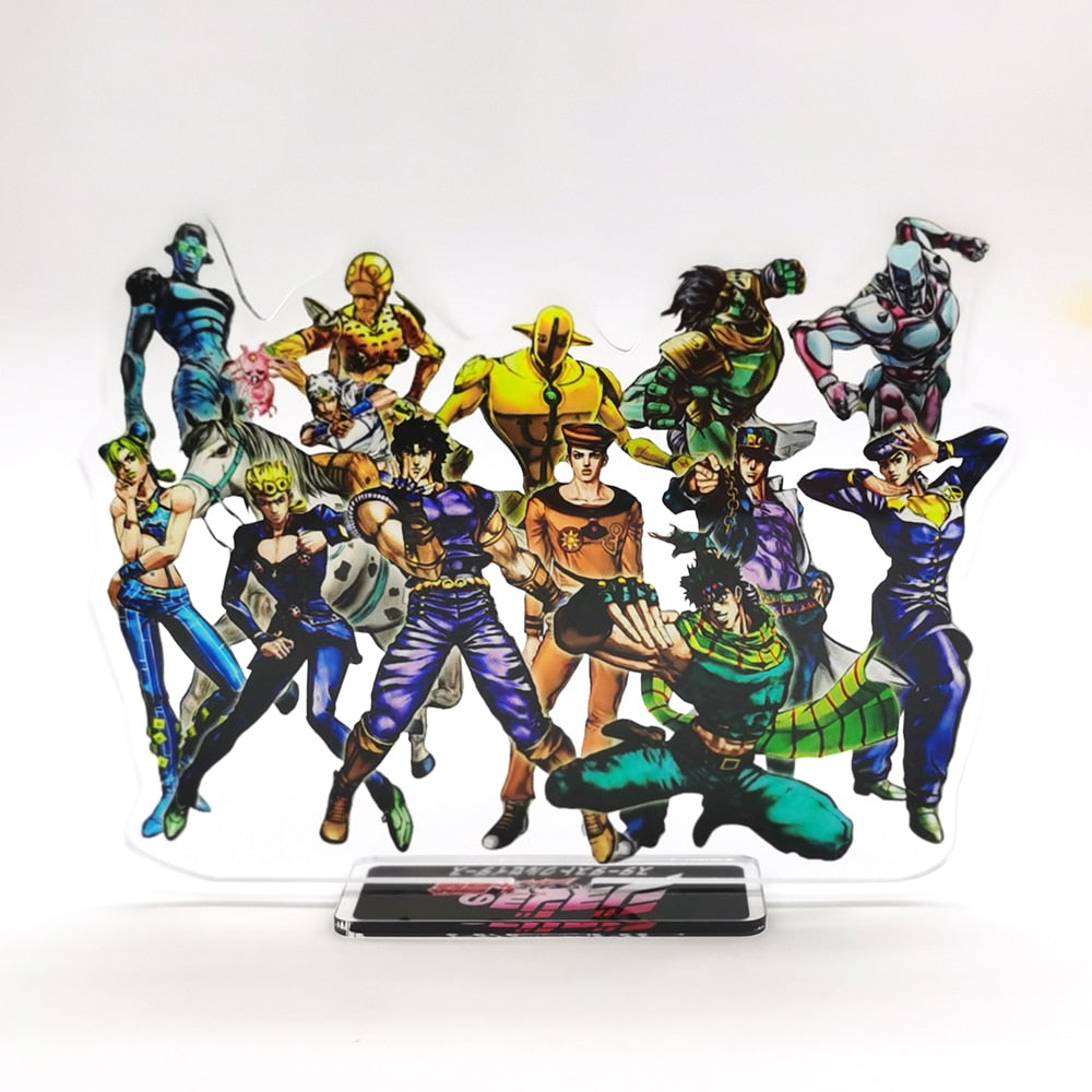 JoJo&#39;s Bizarre Adventure Joestar Joseph Jonathan Joutarou Jousuke Giorno Jolyne Johnny acrylic standee figurines anime decoratio