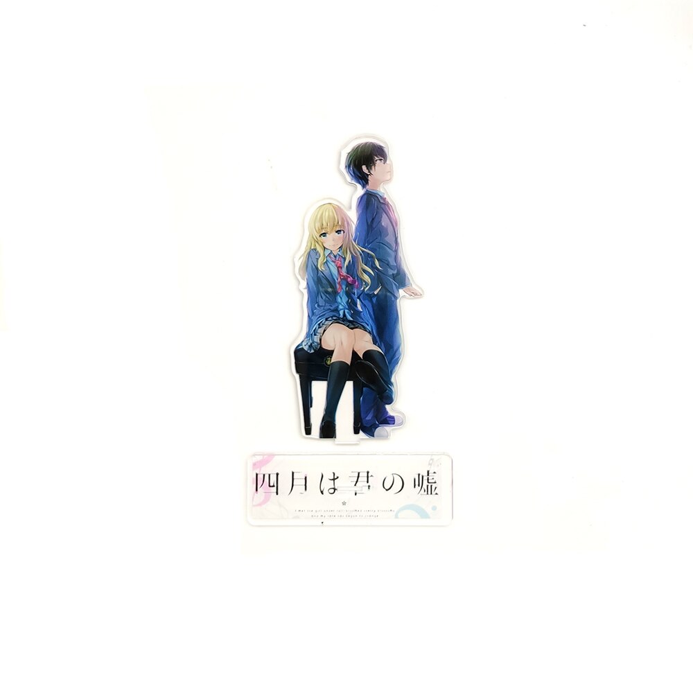 Your Lie in April Arima Kousei Miyazono Kaori anime acrylic standee figurines desk decoration cake topper