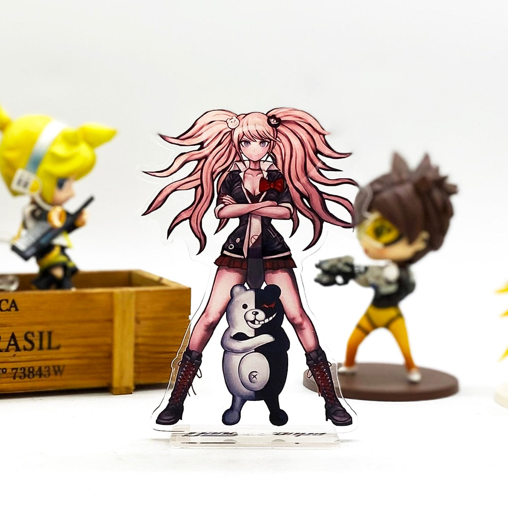 Danganronpa Enoshima Junko Monokuma  acrylic standee figurines desk decoration cake topper