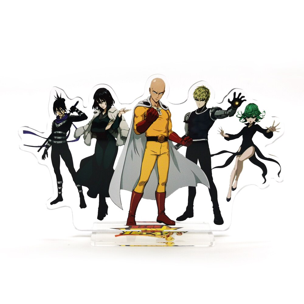 One Punch Saitama Genos Fubuki Tatsumaki Speed o Sound Sonic acrylic standee figurines desk decoration cake topper anime